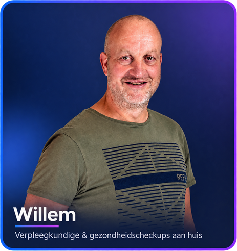 Willem, verpleegkundige en gezondheidschecks aan huis